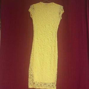 Beautiful Yellow Dress Stretchy